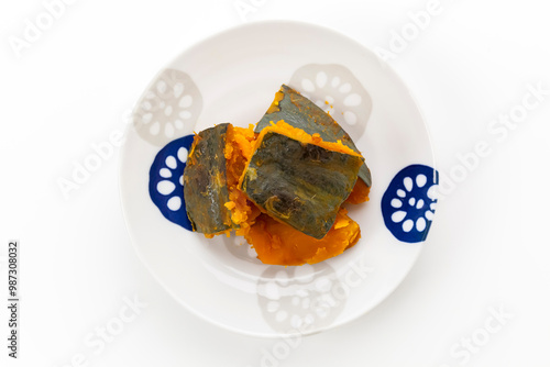 Obraz na płótnie 南瓜のほっこり煮 w salonie