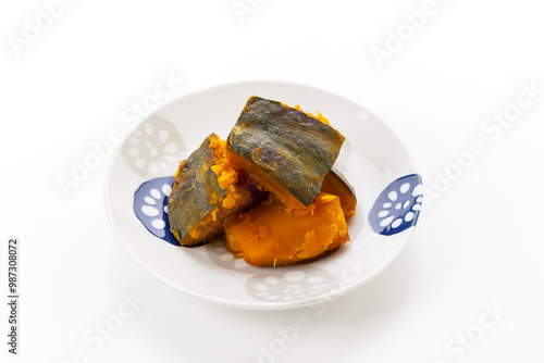 Obraz na płótnie 南瓜のほっこり煮 w salonie