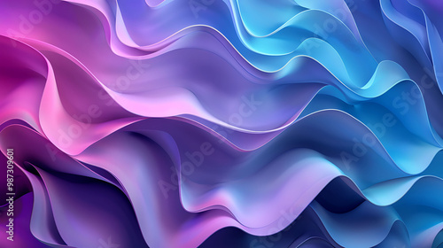 Fluid Motion In A Colorful Abstract Design