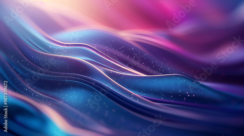 Fluid Motion In A Colorful Abstract Design