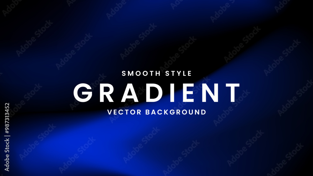 Smooth Blue Gradient Vector Background Smooth Blue Gradient Vector Background