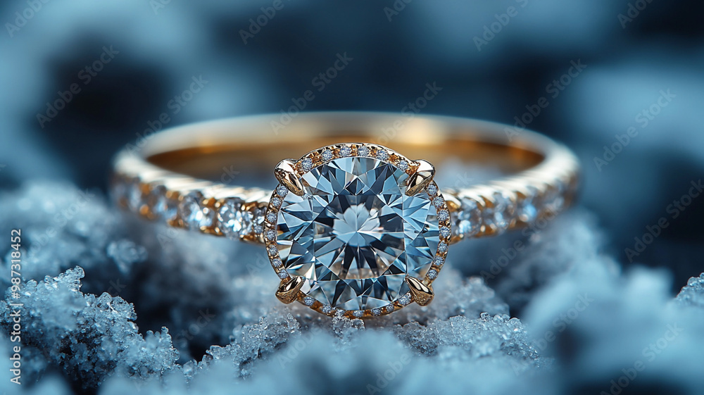 An exquisite engagement ring. An exquisite engagement ring.