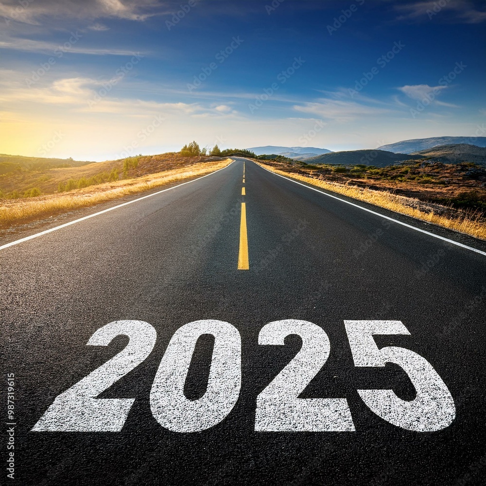 Fototapeta Sur la route de 2025