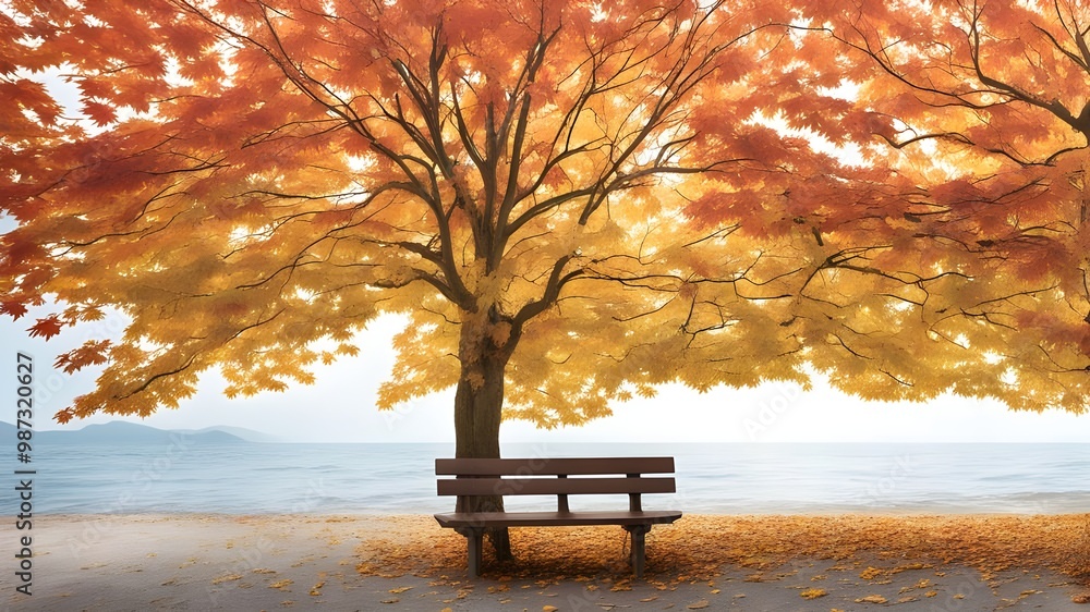 seaside outdoor with autumn seaside outdoor with autumn