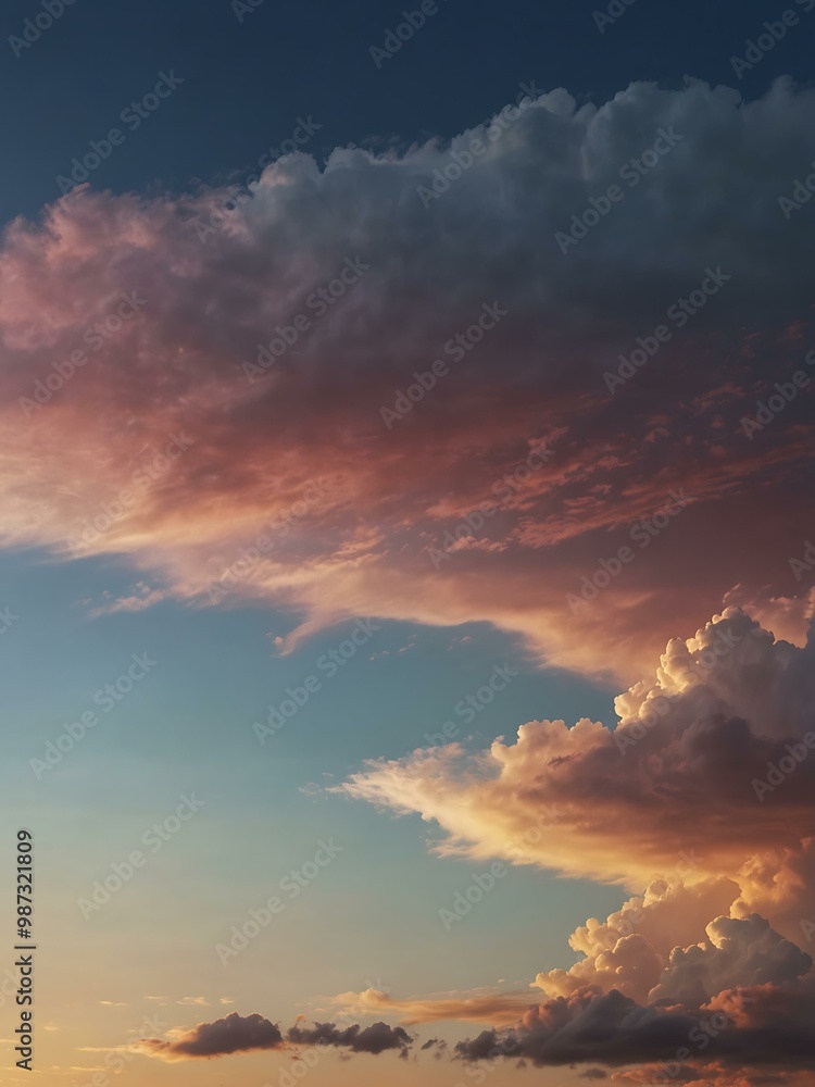 A pastel sky with soft clouds forming a gradient backdrop. A pastel sky with soft clouds forming a gradient backdrop.