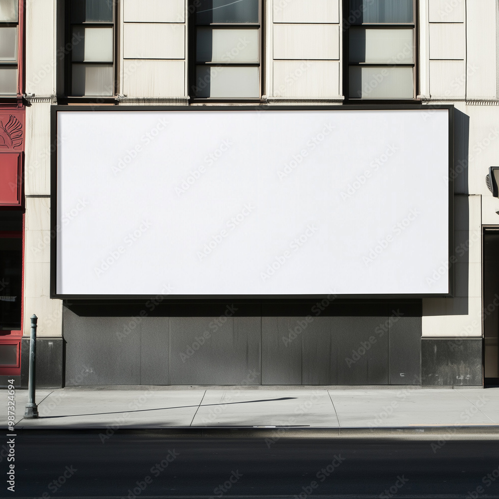 blank billboard on the street blank billboard on the street