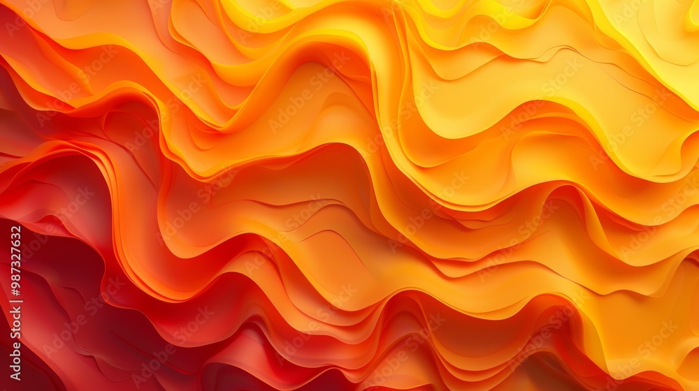 Orange and yellow banner background template, gradation, wave effect style, memphis Orange and yellow banner background template, gradation, wave effect style, memphis