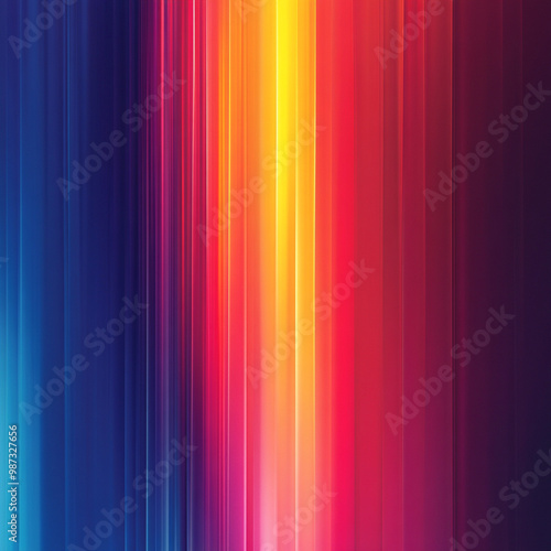 Vibrant gradient background featuring spectrum of colors including blue, purple, pink, orange, and yellow, creating dynamic and energetic visual effect