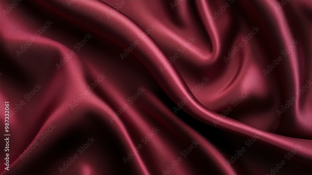 Luxurious deep red silk fabric with smooth, elegant folds, perfect for backgrounds, design, and fashion textures. Luxurious deep red silk fabric with smooth, elegant folds, perfect for backgrounds, design, and fashion textures.