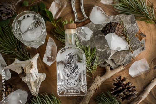 Cheerful blue jelly character in a cozy setting