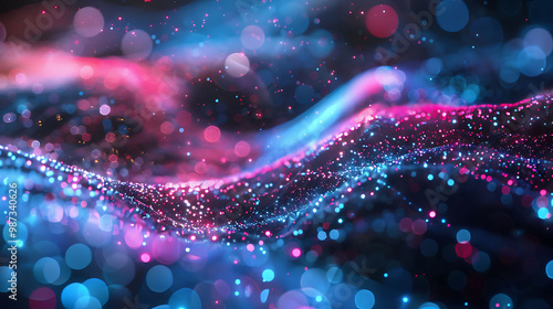 Dynamic surge of electric energy illuminating the scene