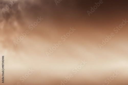 Warm coffee inspired gradient blending rich brown soft beige and hints of cream background, AI Generated