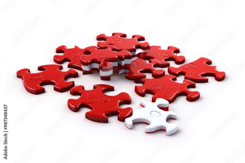 A puzzle with pieces coming together, representing the completion of a project or goal A puzzle with pieces coming together, representing the completion of a project or goal