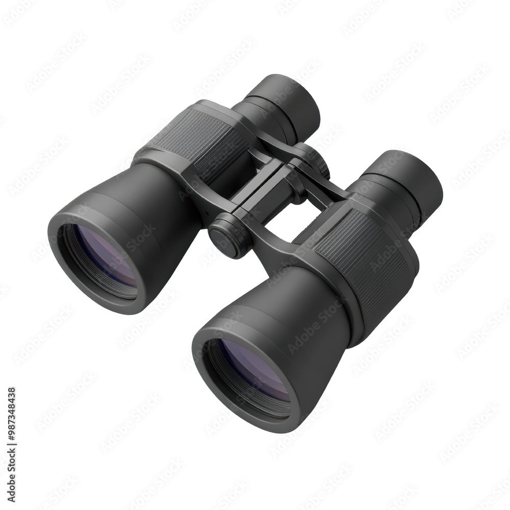 High-Quality Black Binoculars for Outdoor Adventures on transparent background High-Quality Black Binoculars for Outdoor Adventures on transparent background