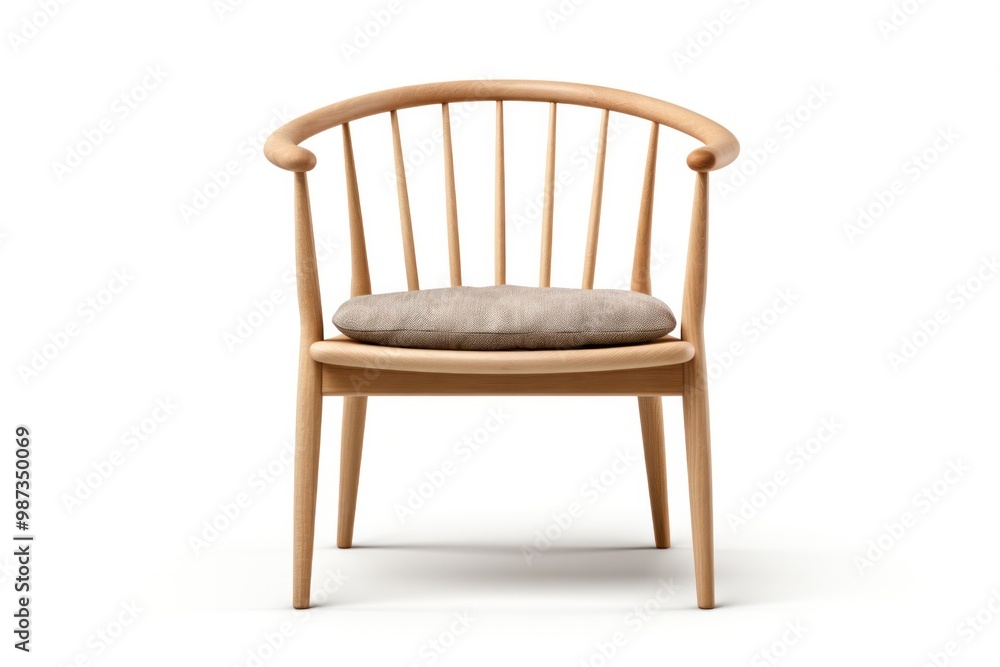 A Scandinavian-inspired wooden chair with a minimalist aesthetic and light wood finish A Scandinavian-inspired wooden chair with a minimalist aesthetic and light wood finish