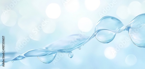 A blue water droplet is shown in the image