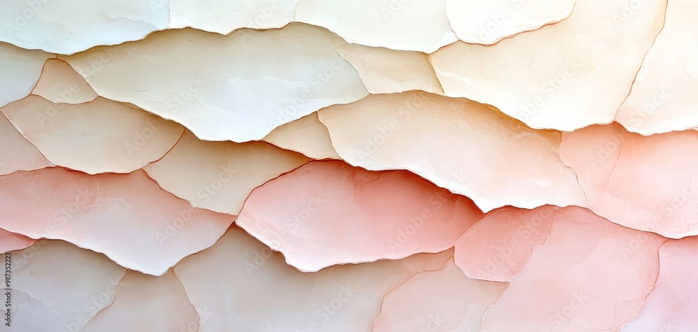 The image is a collage of paper with a pinkish hue The image is a collage of paper with a pinkish hue