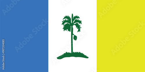 Flag of the state of Penang Island, Malaysia