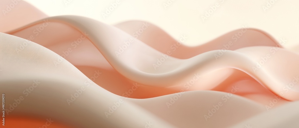 A pink wave with a white background A pink wave with a white background
