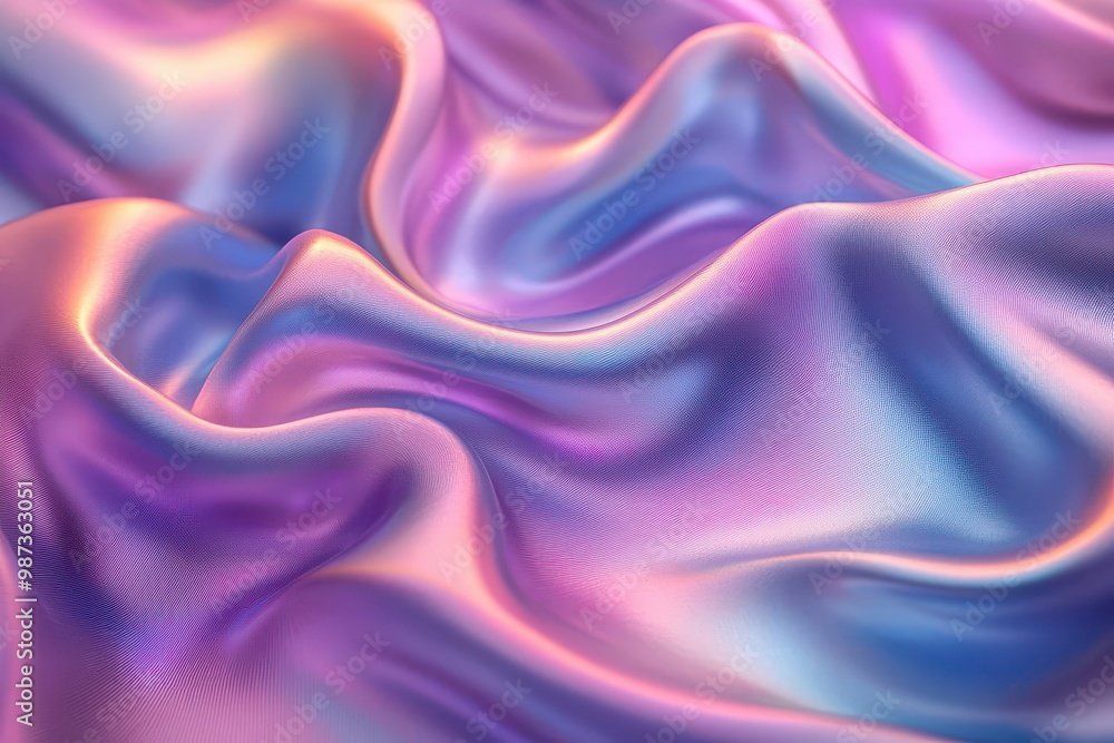 Obraz premium Vibrant Abstract Fabric Background with Purple and Blue Hues