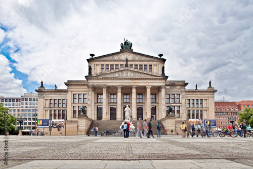 Photography Berlin, Germany, July 24 2009, Visitors Admire Konzerthaus\' Architecture in Gen