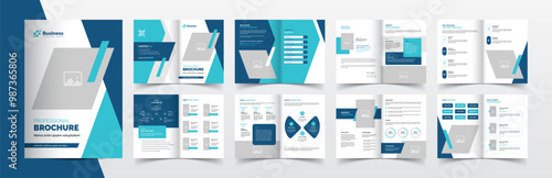 Clean and simple brochure template layout design for your company profile, booklet design, business proposal, annual report, business plan 