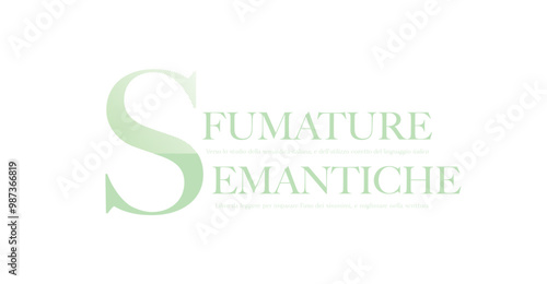 Sfumature semantiche, logo design template