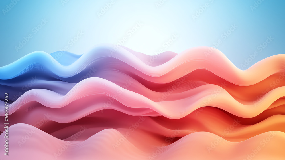 Abstract wavy lines in soft pink and blue tones, creating a calm and artistic background. Ideal for modern design projects and digital media. Abstract wavy lines in soft pink and blue tones, creating a calm and artistic background. Ideal for modern design projects and digital media.