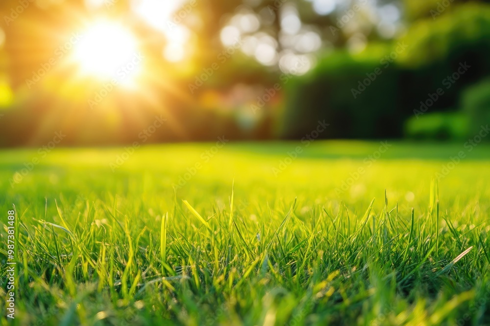 Golden Sunshine Casting Shadows on Grass Golden Sunshine Casting Shadows on Grass