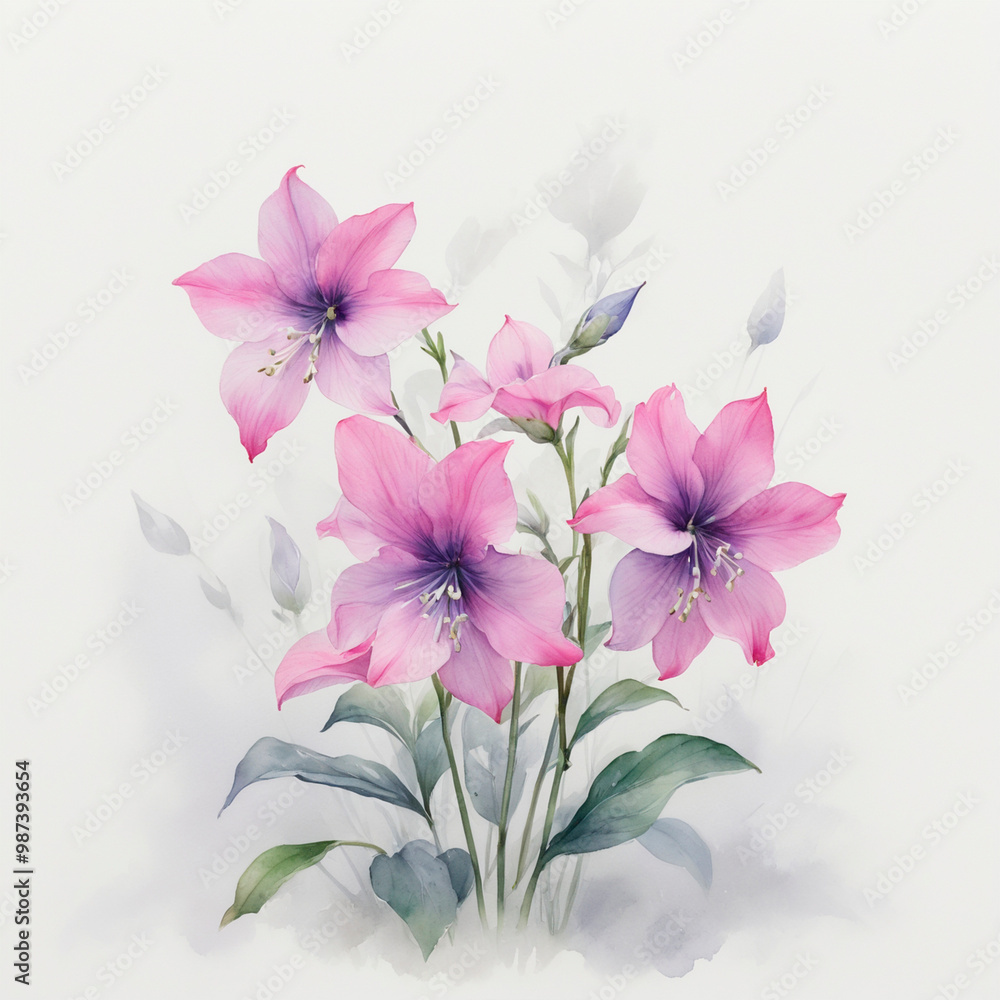 watercolor background with flowers watercolor background with flowers