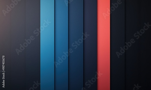 A modern, abstract background featuring vertical stripes in blue and red tones, perfect for design and artistic projects.