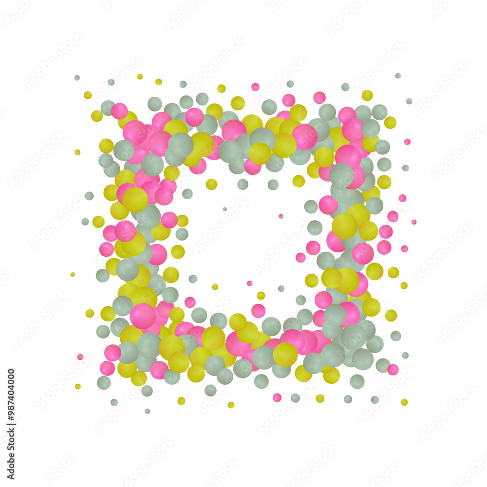 Obraz premium Background colorful chocolate candy beans on a pastel background in a mess. Colorful balls are in disarray. Eps 10