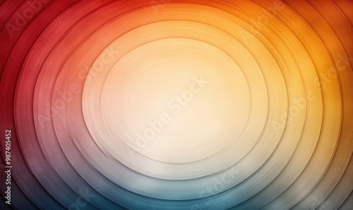 A vibrant abstract background featuring concentric circles in a gradient of warm and cool colors, perfect for creative designs.