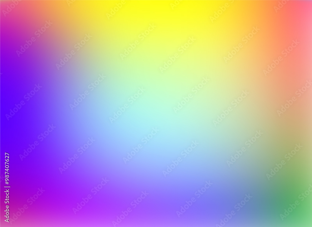 Obraz premium Abstract pink, green, yellow and blue blur color gradient background for deign concepts, wallpapers, web, presentations and prints. Vector illustration. Eps 10