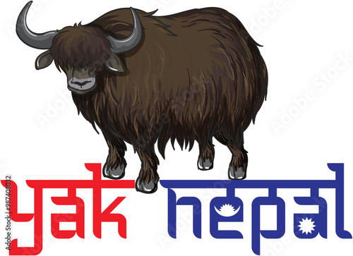 yak vector design for print