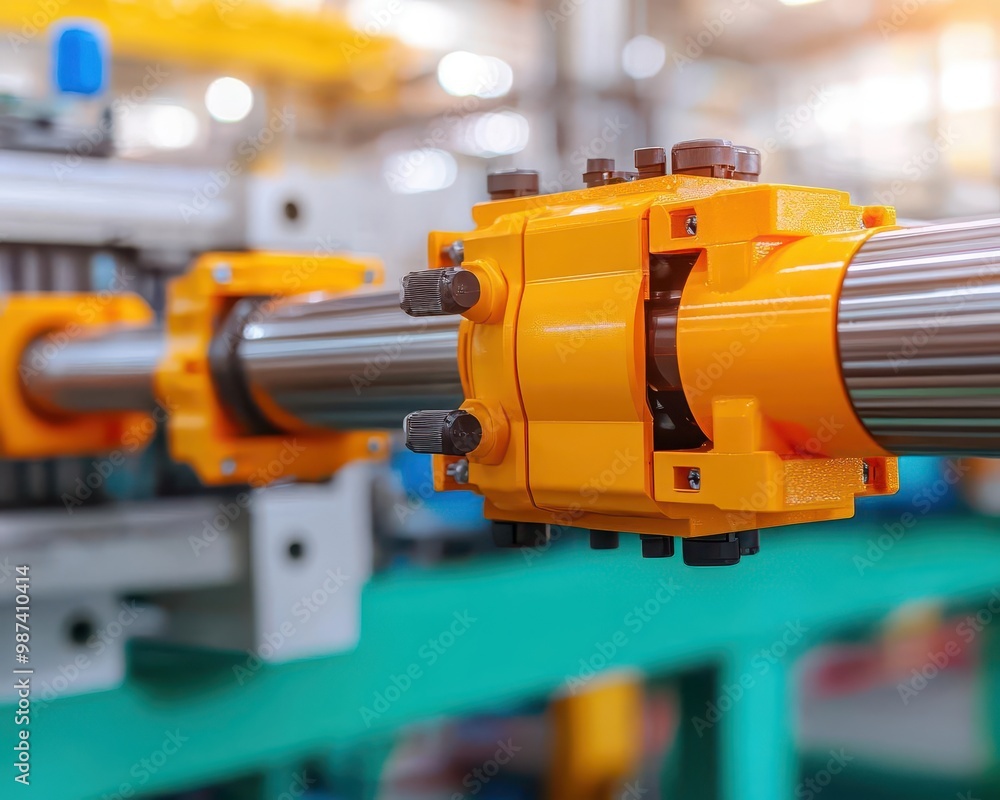 Plastic extrusion machine creating precise parts, high-speed production line with advanced technology