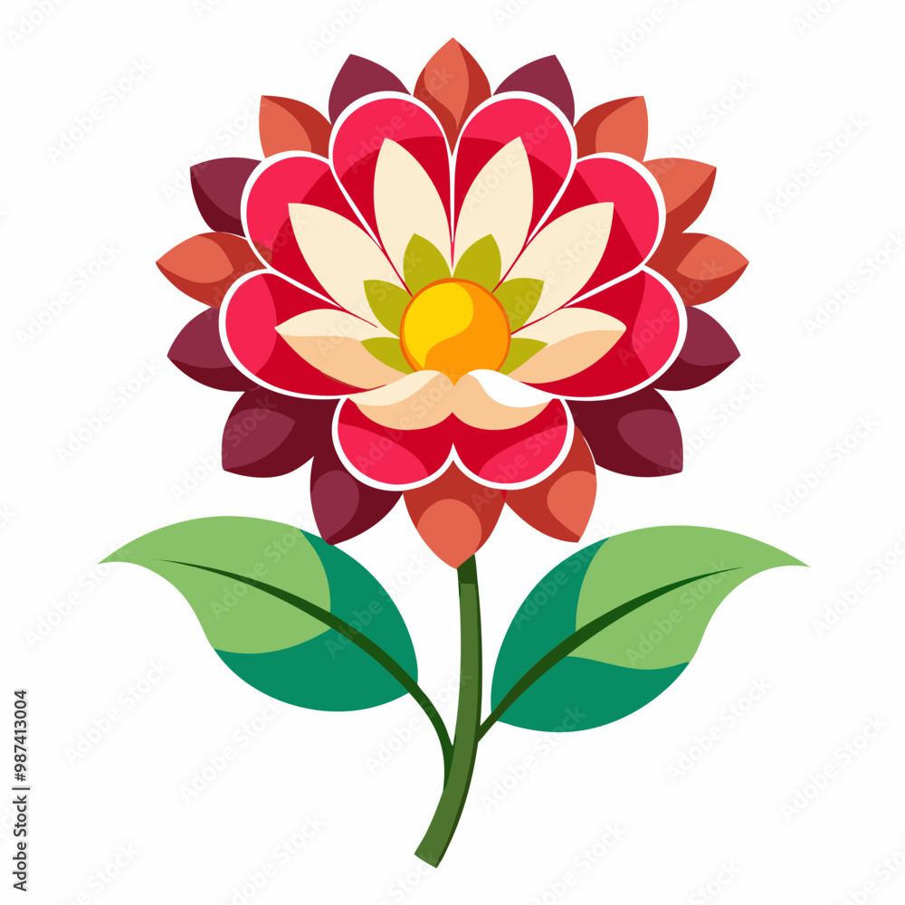 Obraz premium illustration of dahlia flower