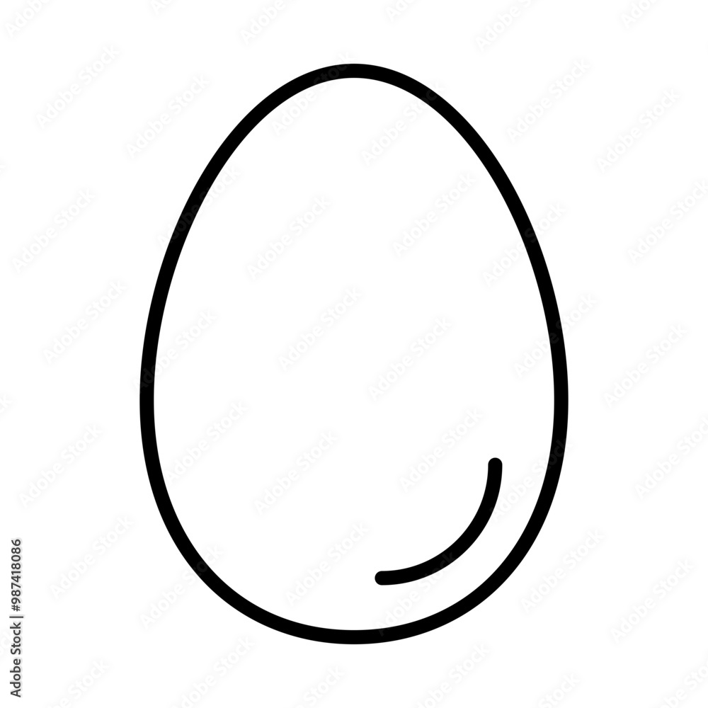 Egg line icon Egg line icon