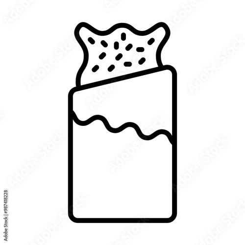 Granola Bar line icon