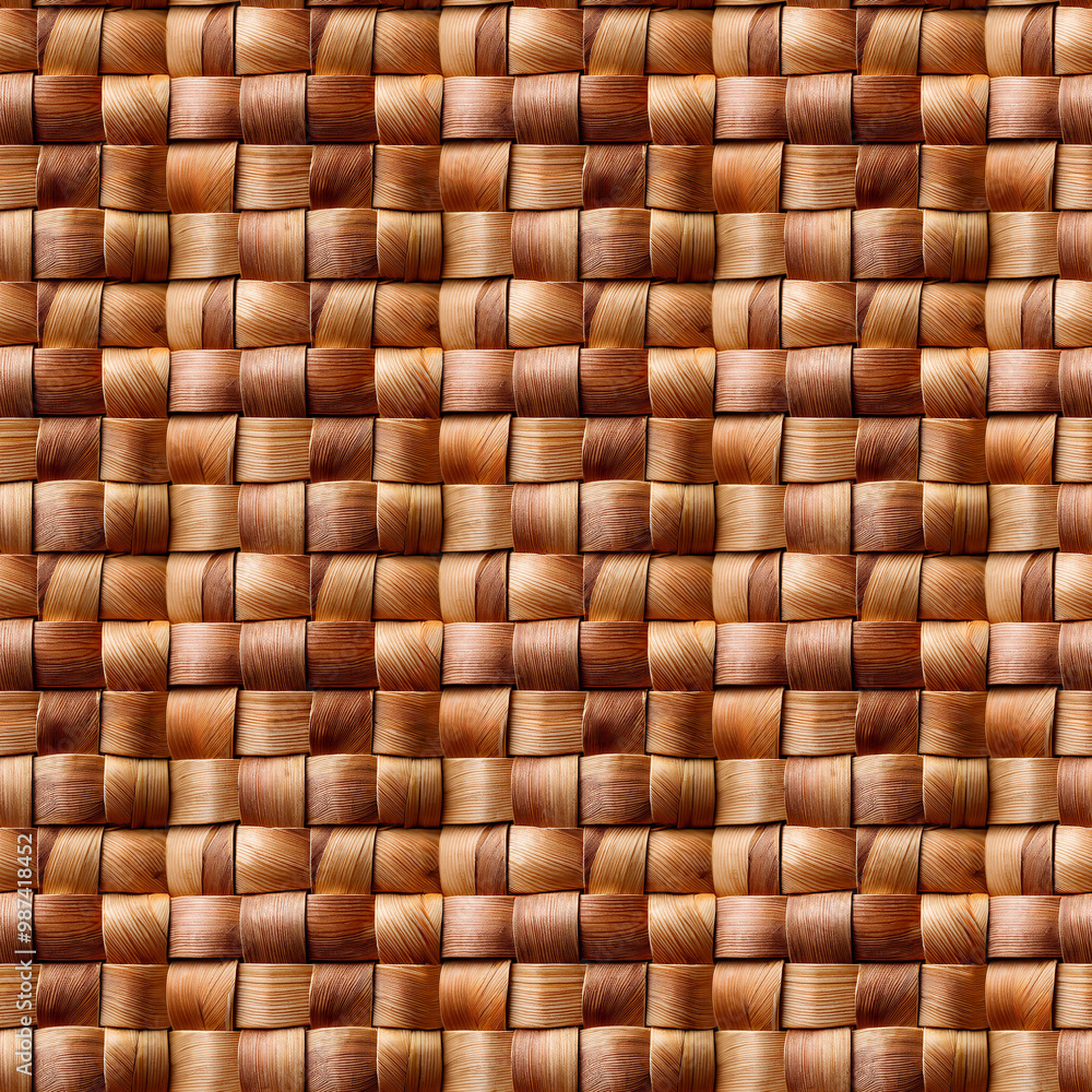 Seamless woven wood chip basket pattern texture Seamless woven wood chip basket pattern texture