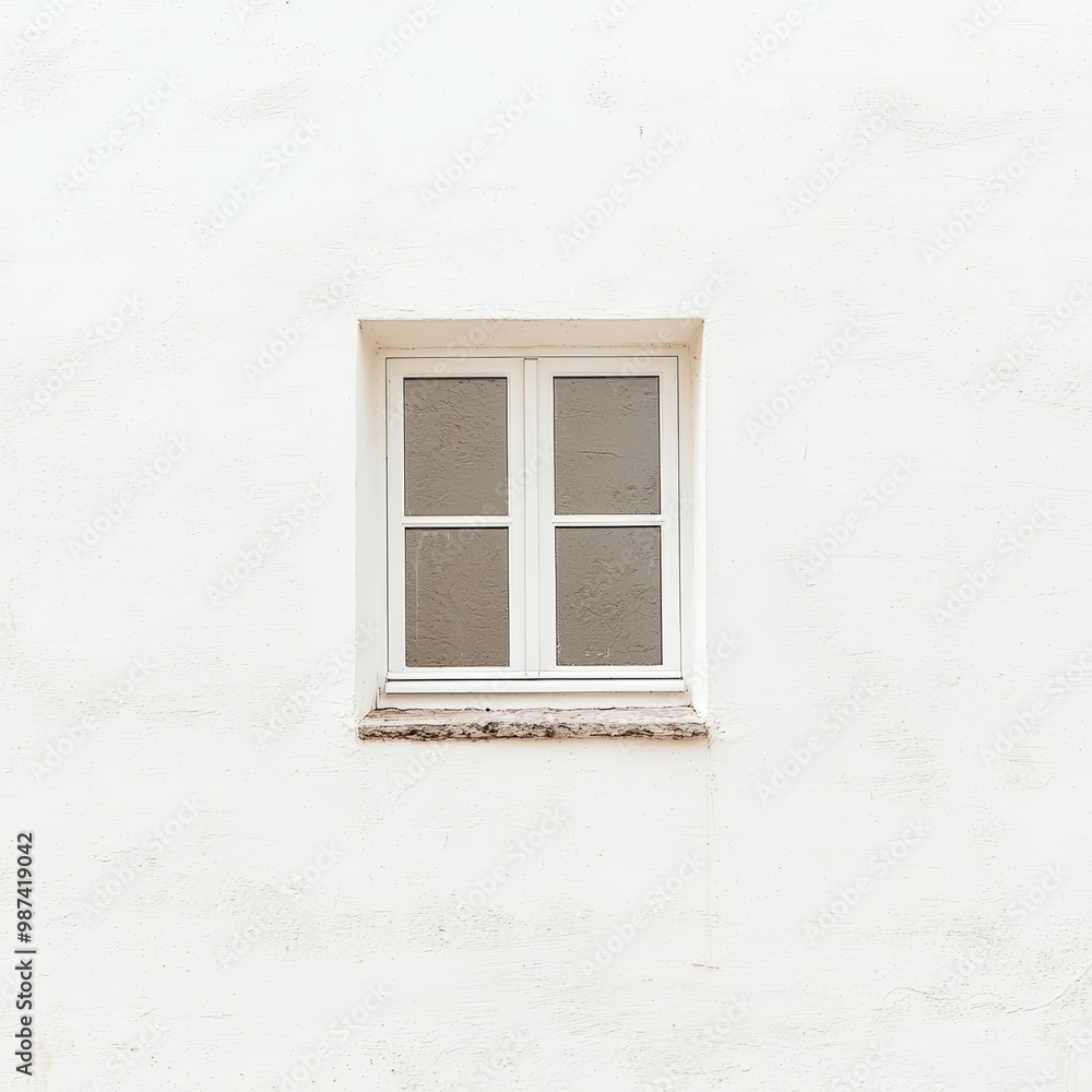 White window on wall White window on wall