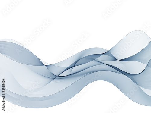 Abstract blue wave. Vector background. Design element. Eps 10