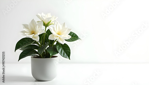 Wallpaper Mural gardenia flower in a pot 3 Torontodigital.ca