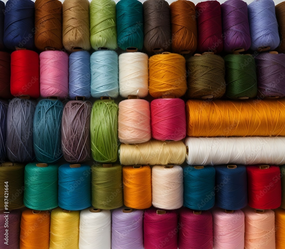 A variety of colorful yarn neatly arranged on white background. Each skein showcases different hues and textures, ready to be used for crafting projects or ... See More ai gegerate
A variety of colorful yarn neatly arranged on white background. Each skein showcases different hues and textures, ready to be used for crafting projects or ... See More ai gegerate