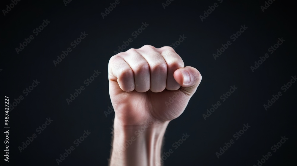 A clenched fist, symbolizing the frustration and anger associated with pain. A clenched fist, symbolizing the frustration and anger associated with pain.