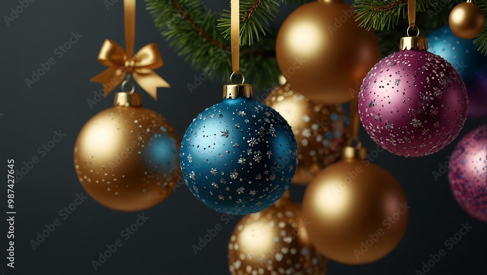 New Year decoration elements. New Year decoration elements.