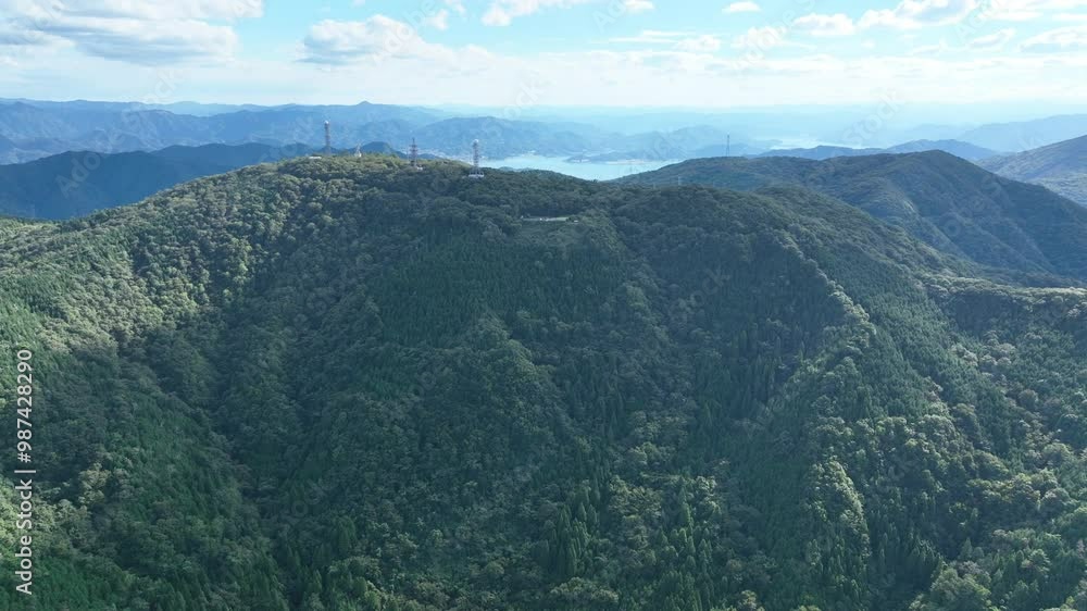 京都 舞鶴市の空山展望台 ドローン空撮 京都 舞鶴市の空山展望台 ドローン空撮