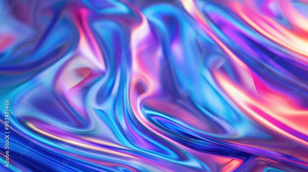 Sci-fi holographic foil background with abstract digital fabric, perfect for futuristic designs. Sci-fi holographic foil background with abstract digital fabric, perfect for futuristic designs.