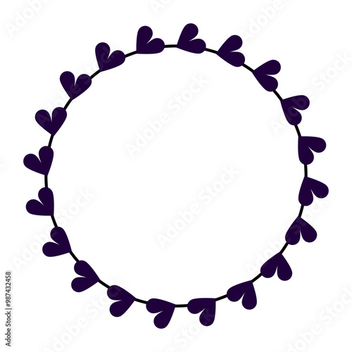 blue and white circle