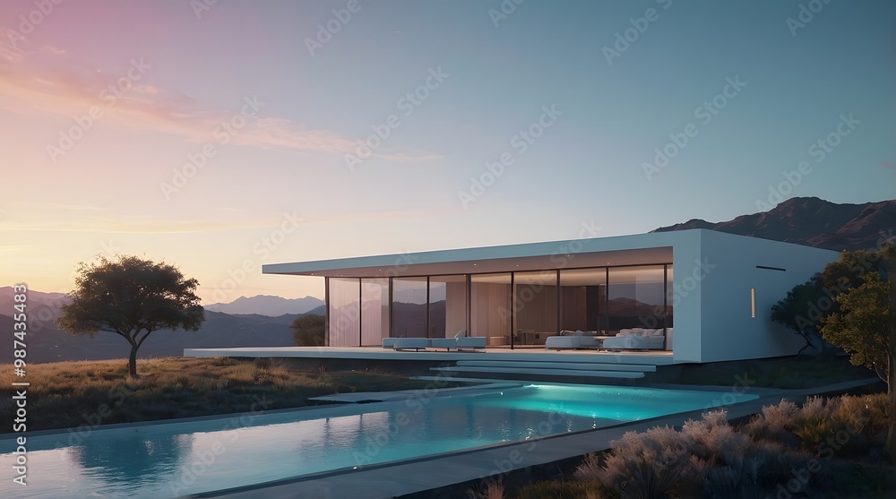 Modern and Contemporary Facade, Luxury Exterior Design, Detailed Design, Lighting, Modern and Contemporary Facade, Luxury Exterior Design, Detailed Design, Lighting,